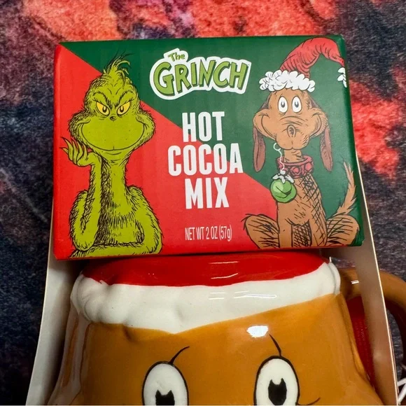 SOLD ON MERCARI 💜 The Grinch Max the Dog Hot Cocoa Mix & Mug Gift Set - NWT - Picture 2 of 6